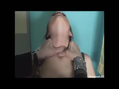 Lesbian incest mom massaging her daughter's neck